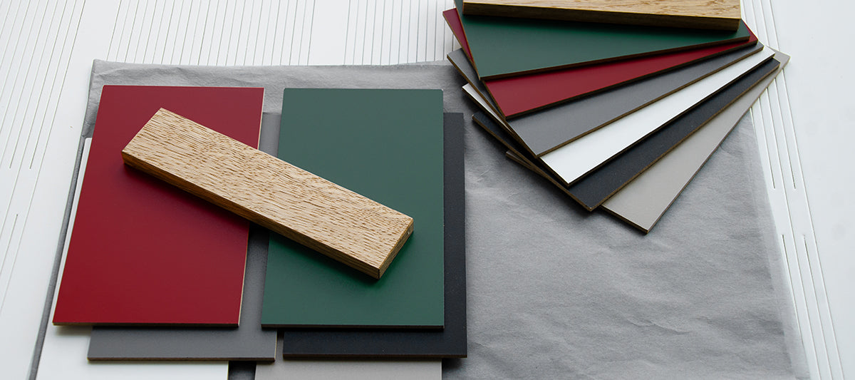 iLAIK Musterbox mit neuen Farben smaragdgrün_sienarot